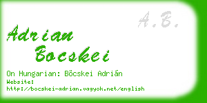 adrian bocskei business card